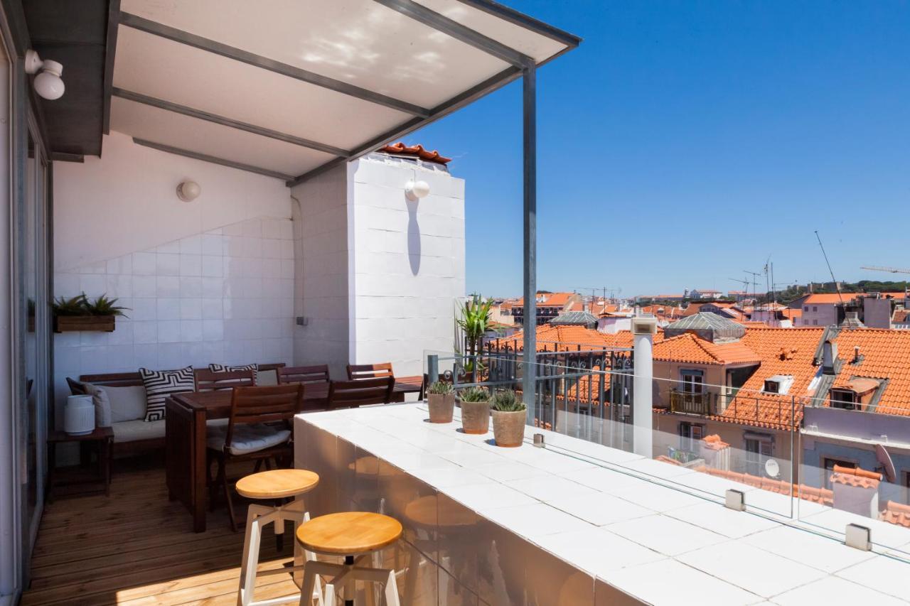 Amazing Rooftop Terrace With River And Historic City View 4 Bedrooms 4 Bathrooms Ac 19Th Century Building Chiado Лиссабон Экстерьер фото